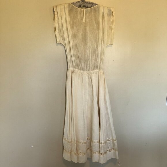 Vintage Semi Sheer Lace Trad Wife Pinup Summer Dress Size 8 - Picture 7 of 7